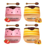 4 PCS Honey Lip Mask, Strawberry & Watermelon & Apple Lime Lip Sleeping Mask by Unknown