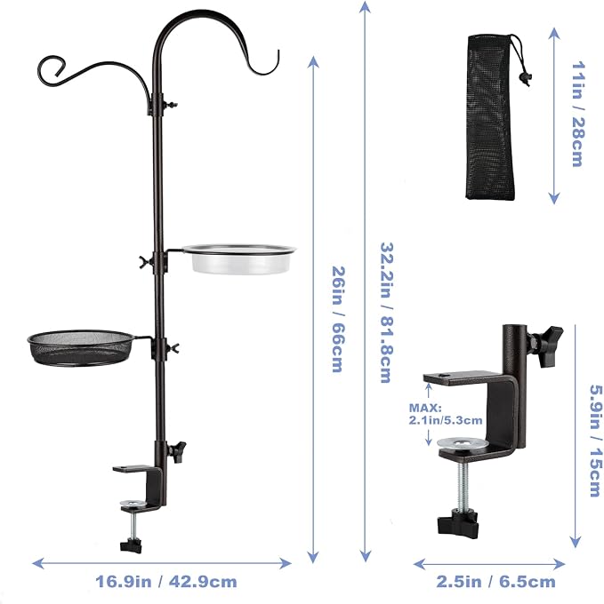 Deck Bird Feeding Station | Premium Multi Feeder Hanging Kit - Image 6