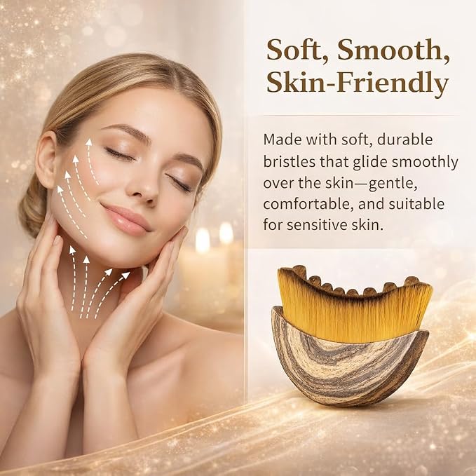 Lymphatic Contour Face Brush, Ergonomically Designed to Fit The Skin Precisely - Image 4