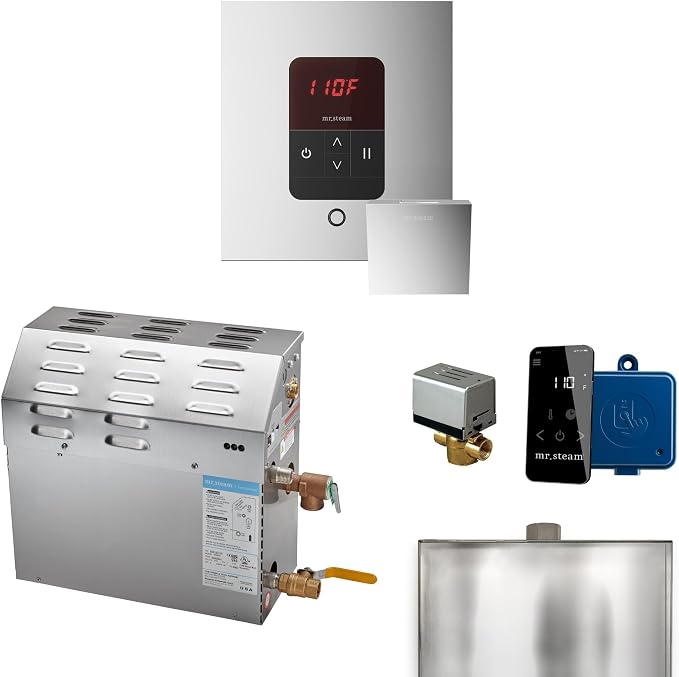 Mr Steam MS 10kW Steam Shower Generator Package w/square iTempo Control in by MrSteam