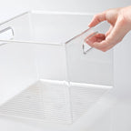 mDesign Plastic Modern Storage Organizer Bin Basket - Image 4