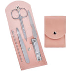 HANTEKAS Travel Manicure Set Professional Nail Clipper Kit-5 Pieces Stainless by HANTEKAS