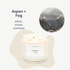 Calyan Wax Co. Aspen & Fog 3 Wick Scented Candle - Image 2