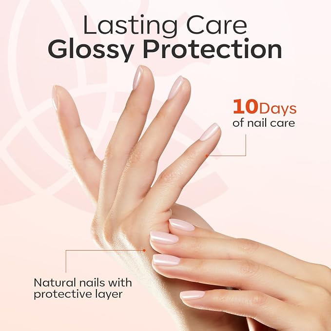 modelones Nail Strengthener, Glitter Clear Nail Natural Concealer Foundation - Image 8