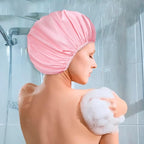 6 PCS Shower Caps for Women, Double Side Waterproof Shower Cap, Reusable - Image 6