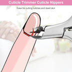CGBE Cuticle Trimmer 3/4 Jaw Extremely Sharp Cuticle Nippers Stainless Steel - Image 4