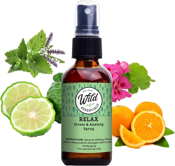 Wild Essentials All Natural Essential Oil Sprays, 2 Ounce, Organic Witch Hazel by WildEssentials