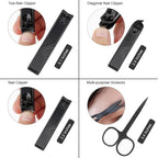 ZIZZON Travel Mini Manicure set Nail Clipper set 10 in 1 Stainless Steel - Image 4
