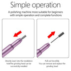 Nail Drill Kit Electric Rechargeable Set Cordless Nail Art Grinding Machine - Image 3
