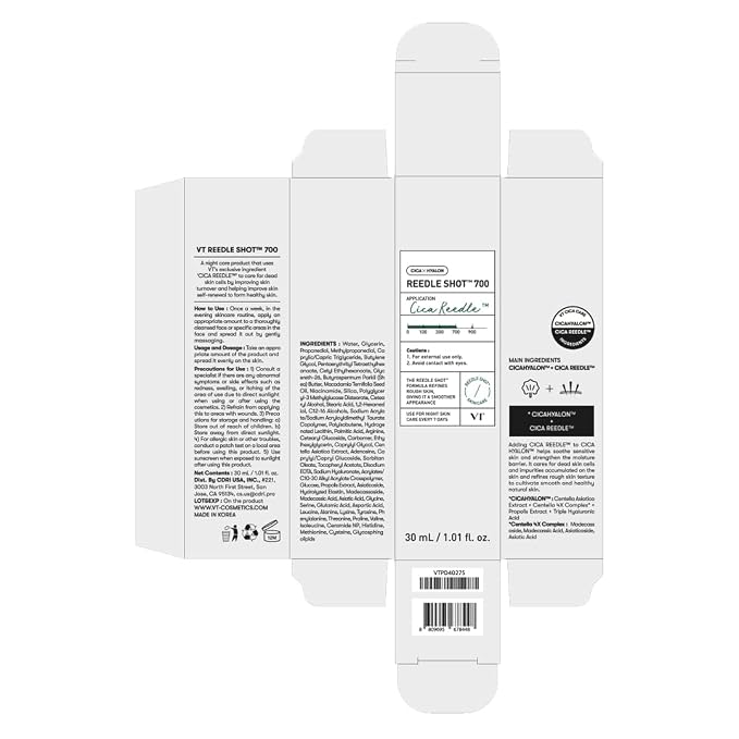 VT COSMETICS CICA Reedle Shot 700, Spicule Microneedling Serum - Image 8