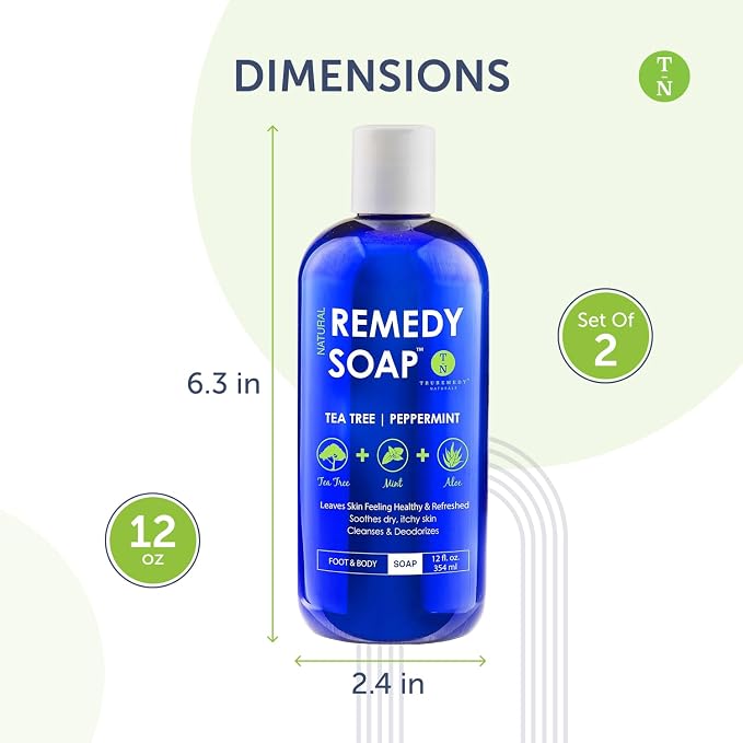 Truremedy Naturals 12oz Tea Tree Oil Body Wash - Image 3