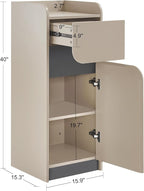 BarberPub Salon Spa Storage Cabinet, Barber Hair Stylist Station - Image 3