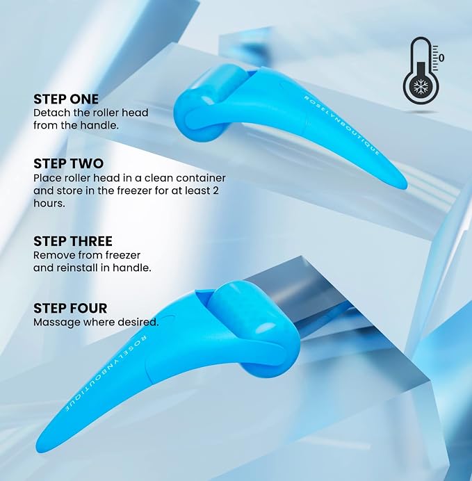 ROSELYNBOUTIQUE Ice Roller for Face Wrinkles Fine Lines Puffiness Stick - Image 3