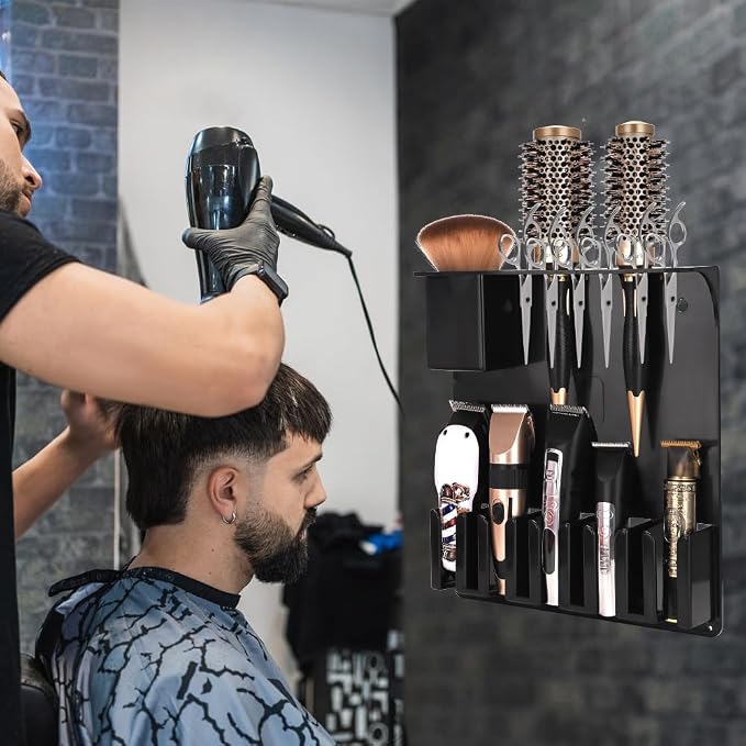 Clipper Holders Barbers Organizer, Curling Irons - Image 6