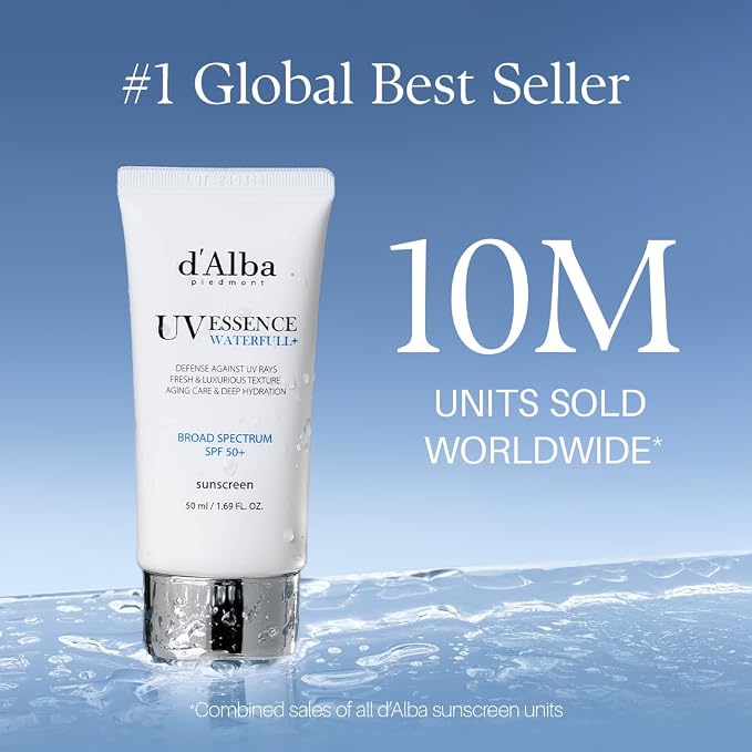 d'alba Piedmont Italian White Truffle Waterfull Essence Sunscreen, Vegan - Image 2