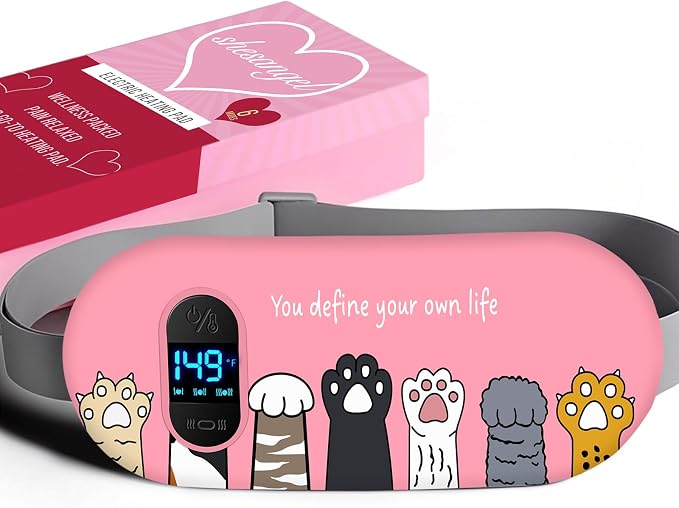 Portable Heating Pad for Period Cramps: Menstrual Heating Pad by shesangel