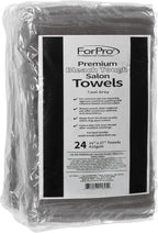 ForPro Professional Collection Premium Bleach Tough Salon Towels, Cool Grey - Image 2