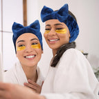 Semato 8Pcs Navy Blue Spa Headband Bachelorette Party Favors Set Skincare - Image 5