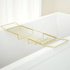 Stainless Steel Bathtub Caddy Tray, Expandable Bathtub Holder Table, Adjustable - Image 8