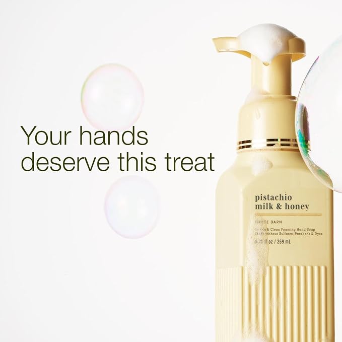 Bath & Body Works Gentle & Clean Foaming Hand Soap, Pistachio Milk & Honey Scent - Image 2