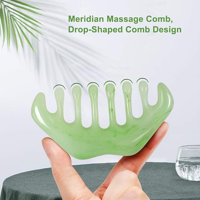 2pcs Massage Comb, Guasha Scraping Scalp Comb, Meridians Massager - Image 4