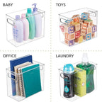mDesign Slim Plastic Storage Container Bin - Image 5