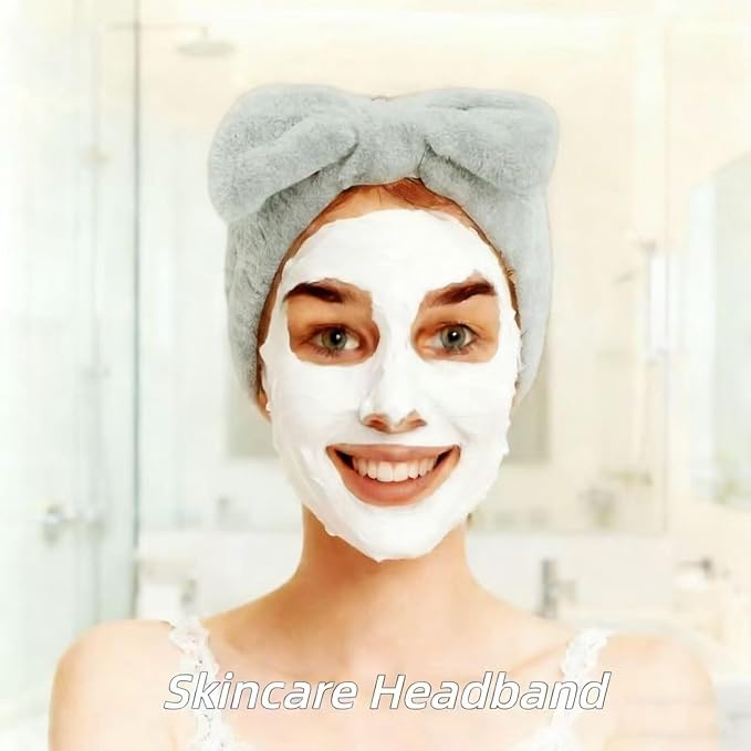 7 Pcs Spa Set, Facial Headband and Wristband Set, Skincare Accessories - Image 3