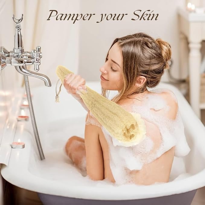 One Whole Egyptian Loofah 100% Natural SPA Beauty Bath Sponge Body Scrubber - Image 2
