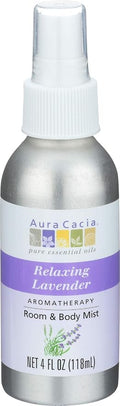 Aura cacia Relaxing Lavender Aromatherapy Room & Body Mist 4 Oz by AuraCacia