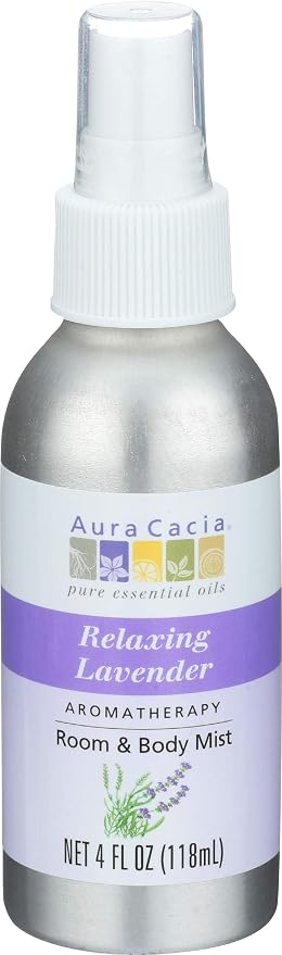 Aura cacia Relaxing Lavender Aromatherapy Room & Body Mist 4 Oz by AuraCacia