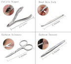 Manicure Set Professional Nail Clippers Kit Pedicure Care Tools- Stainless - Image 6