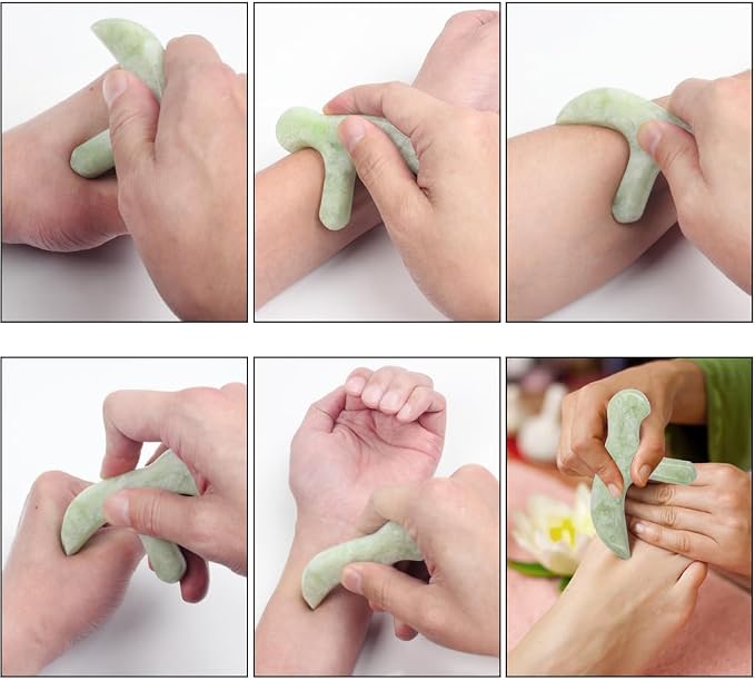 ewinever Ewin24 Natural Jade Foot Massager Acupuncture Point Massage Foot Care - Image 3