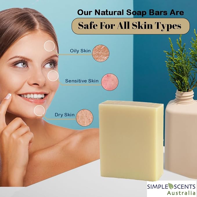 Simple Scents Australia Coconut Vanilla Scented Natural Soap Bars, 3.5oz - Image 5