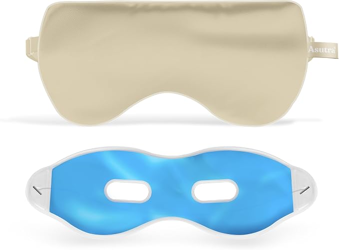 ASUTRA Silk Eye Pillow for Sleep, Champagne by ASUTRAASUWD