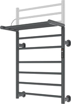 Foldable Heated Towel Rack, Dual-Zone Electric Towel Warmer Rack by Caldayx
