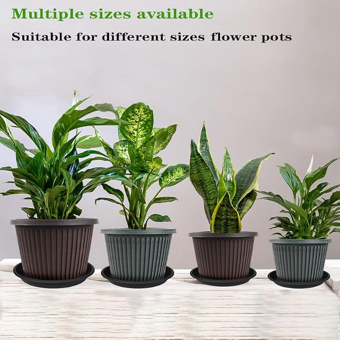 5 Pack of 14 inch Plant Saucer Plant Tray, Plastic Plant Saucer 14 inch - Image 3