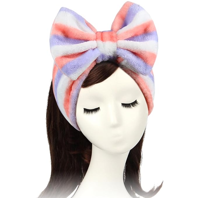 Shintop Women Fashion Lovely Soft Carol Fleece Bowknot Bow Makeup Cosmetic by Shintop