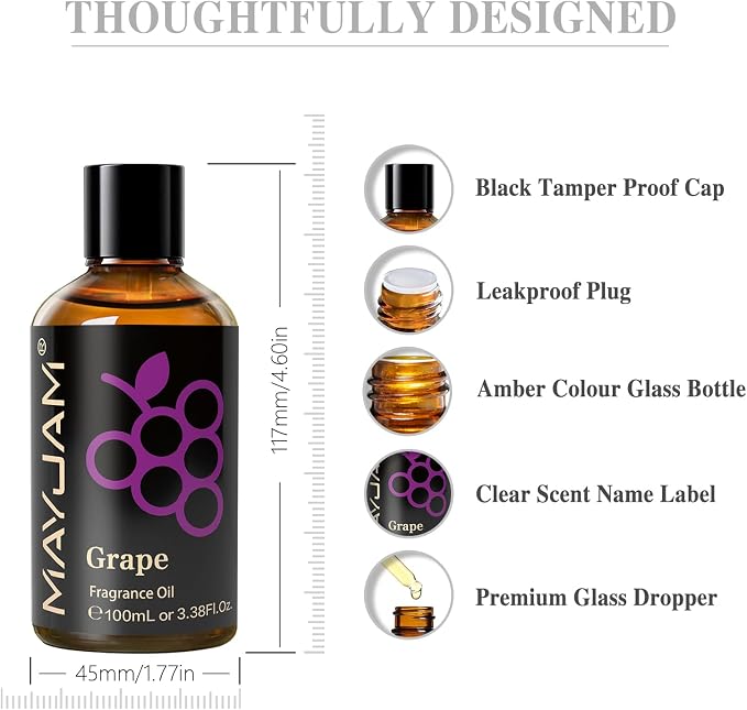 MAYJAM 100ML/3.38FL.OZ Grape Fragrance Oils - Image 7