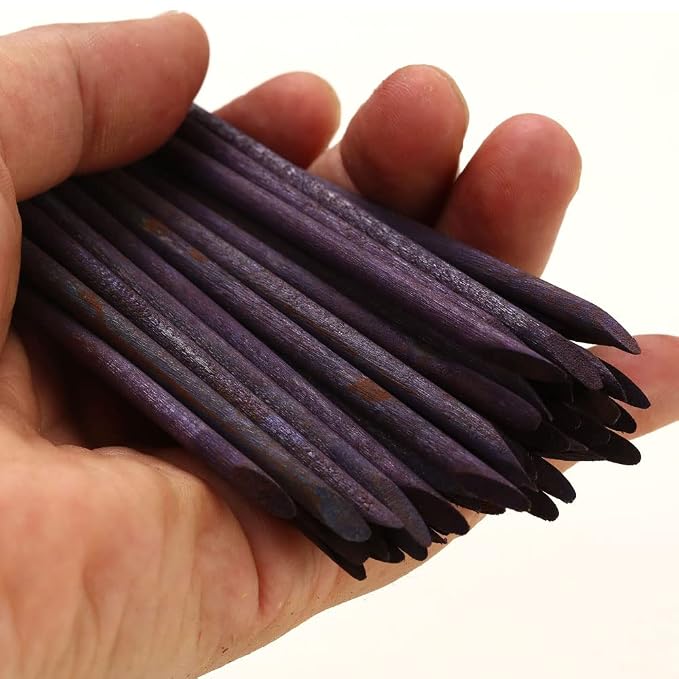 100 Pcs Orange Wood Nail Sticks Double Sided Multi Functional Cuticle Pusher - Image 5