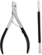 Amazon Basics Cuticle Nipper and Pusher Set, Manicure and Pedicure Nail Care - Image 3