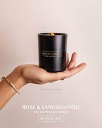 Benevolence LA Clearance Candle Rose & Sandalwood Christmas Scented Candles | - Image 2