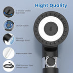 Filtered Shower Head with Handheld, High Pressure 4 Spray Showerhead with - Image 7