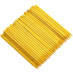 100 Pcs Orange Wood Nail Sticks Double Sided Multi Functional Cuticle Pusher by Borogo