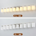 10-Light Bathroom Light Fixtures, Modern Vanity Lights, Brushed Nickel Metal - Image 5