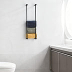 Towel Racks for Bathroom, NEWRAIN Wall Mounted Stainless Steel Organizer - Image 4