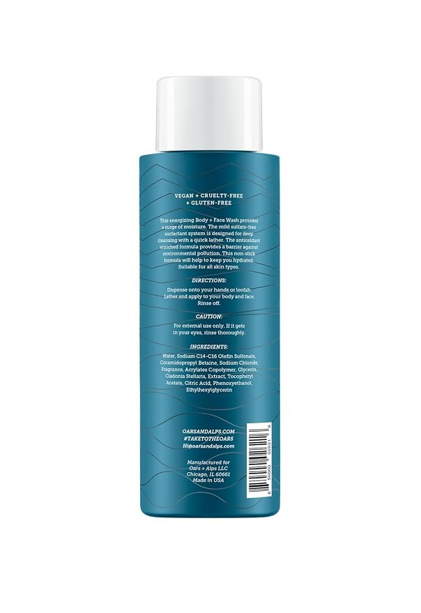 Oars + Alps Body Wash for Men, Mens Body Wash & Face Cleanser - Image 8