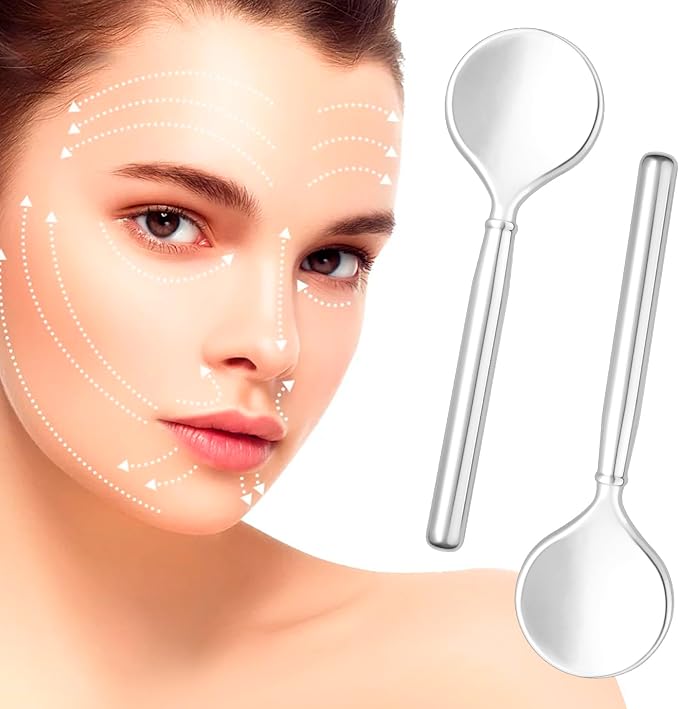 Pndeyo 3pcs Mini Metal Makeup Spoon, Reusable Cosmetic Cream Spatulas, Skincare - Image 7