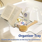 BESTHLS Bathtub Tray Caddy for Luxury Bath Expandable Extra Wide Bath Tub Tray - Image 6