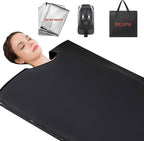 Infrared Sauna Blanket for Home, Low EMF Carbon Crystal Heating, Portable Dry by Unknown