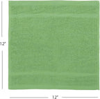 Avalon Towels Cotton Washcloths 24-Pack – 12 x 12 Inch Sage Green Super Soft & - Image 8